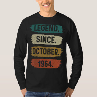 Camiseta Leyenda de 58 años desde octubre de 1964 58º nacim