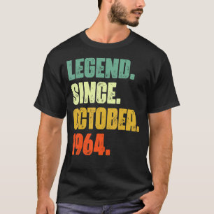 Camiseta Leyenda de 58 años desde octubre de 1964 58º nacim