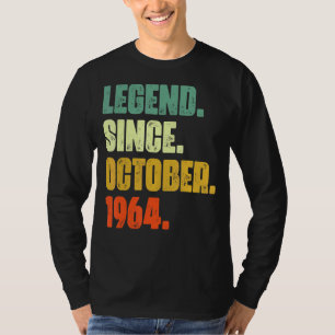 Camiseta Leyenda de 58 años desde octubre de 1964 58º nacim