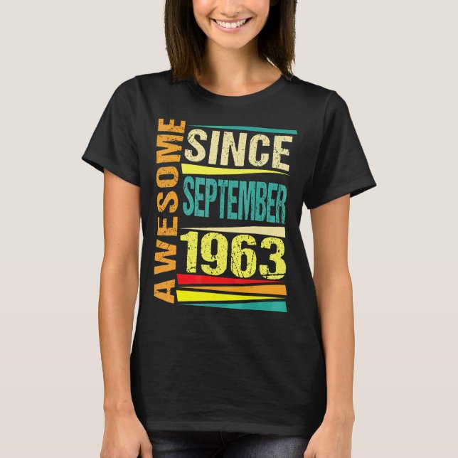 Camiseta Leyenda de 59 años desde septiembre de 1963 59th B (Anverso)