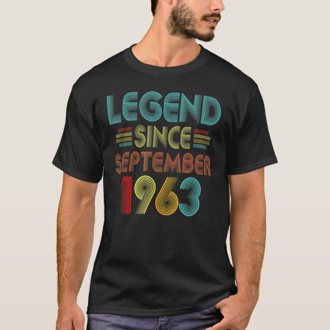 Camiseta Leyenda de 59 años desde septiembre de 1963 59th B (Anverso)
