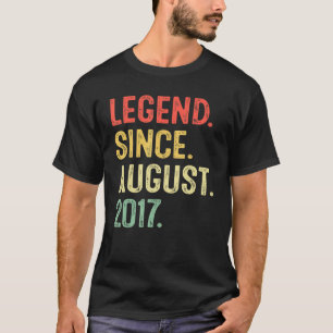 Camiseta Leyenda de 5 años desde agosto de 2017 5º cumpleañ
