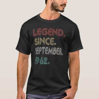 Camiseta Leyenda de 60 años de antigüedad desde septiembre