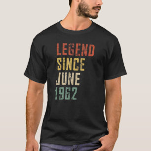 Camiseta Leyenda de 60 años de edad para hombres desde juni