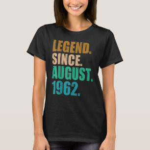 Camiseta Leyenda de 60 años desde agosto de 1962