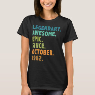Camiseta Leyenda de 60 años desde octubre de 1962