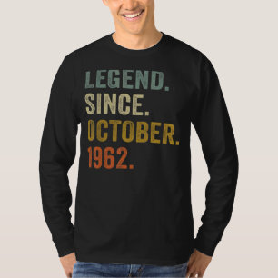 Camiseta Leyenda de 60 años desde octubre de 1962
