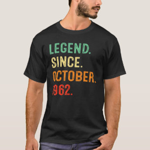Camiseta Leyenda de 60 años desde octubre de 1962