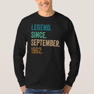 Camiseta Leyenda de 60 años desde septiembre de 1962