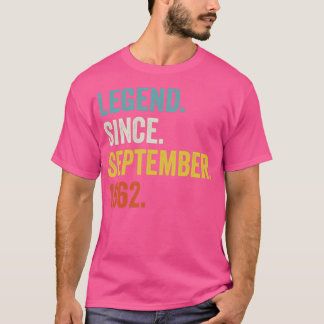 Camiseta Leyenda de 60 años desde septiembre de 1962