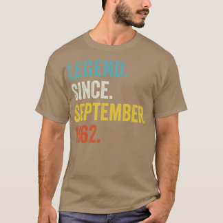 Camiseta Leyenda de 60 años desde septiembre de 1962