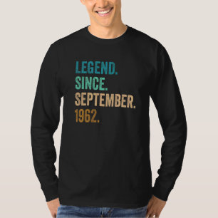 Camiseta Leyenda de 60 años desde septiembre de 1962