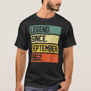 Camiseta Leyenda de 60 años desde septiembre de 1962 60th B