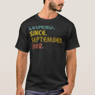 Camiseta Leyenda de 60 años desde septiembre de 1962 60th B