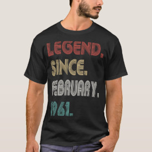 Camiseta Leyenda de 62 años de antigüedad desde febrero de 