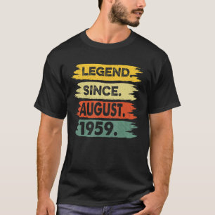 Camiseta Leyenda de 64 años desde agosto de 1959 64º nacimi