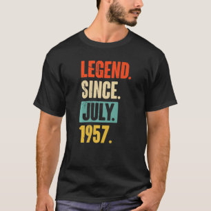 Camiseta Leyenda de 65 años desde julio de 1957 65º cumplea