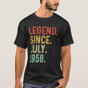 Camiseta Leyenda de 65 años desde julio de 1958 65º cumplea