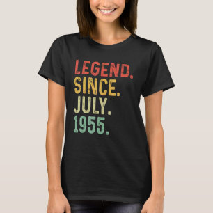 Camiseta Leyenda de 68 años desde julio de 1955 68º cumplea