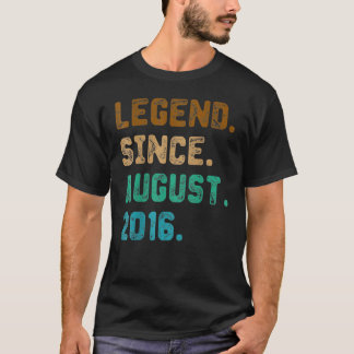 Camiseta Leyenda de 6 años desde agosto de 2016