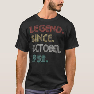 Camiseta Leyenda de 70 años de antigüedad desde octubre de