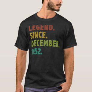 Camiseta Leyenda de 70 años desde diciembre de 1952