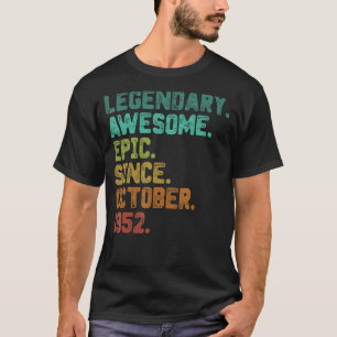 Camiseta Leyenda de 70 años desde octubre de 1952