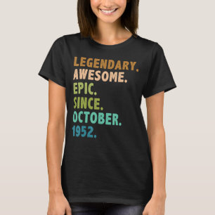 Camiseta Leyenda de 70 años desde octubre de 1952