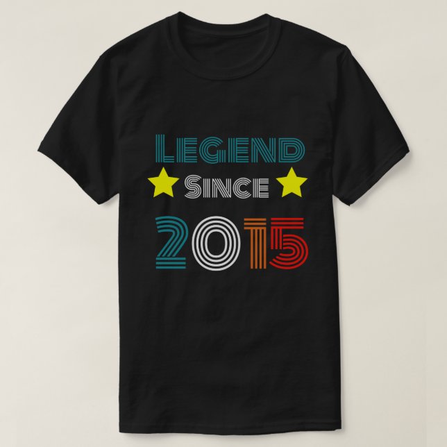 Camiseta Leyenda de 7 años desde 2015 (Diseño del anverso)