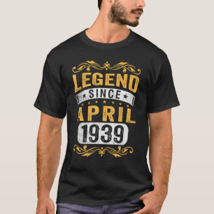 Camiseta Leyenda de 83 años desde abril de 1939 83 cumpleañ
