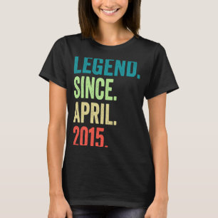 Camiseta Leyenda de 8 años desde abril de 2015 8º cumpleaño