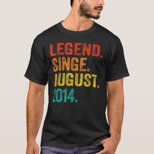 Camiseta Leyenda de 8 años desde agosto de 2014 8º cumpleañ