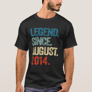 Camiseta Leyenda de 8 años desde agosto de 2014 8º cumpleañ