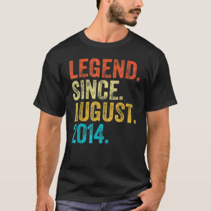 Camiseta Leyenda de 8 años desde agosto de 2014 8º cumpleañ