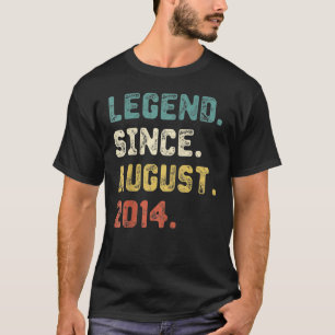 Camiseta Leyenda de 8 años desde agosto de 2014 8º cumpleañ