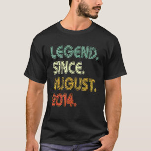 Camiseta Leyenda de 8 años desde agosto de 2014 8º cumpleañ