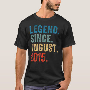 Camiseta Leyenda de 8 años desde agosto de 2015 octavo cump