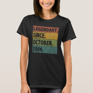 Camiseta Leyenda de 8 años desde octubre de 2014 8º cumplea