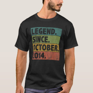 Camiseta Leyenda de 8 años desde octubre de 2014 8º cumplea