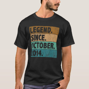 Camiseta Leyenda de 8 años desde octubre de 2014 8º cumplea