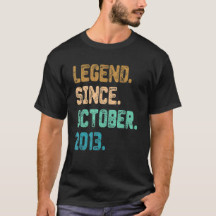 Camiseta Leyenda de 9 años desde octubre de 2013 Noveno cum