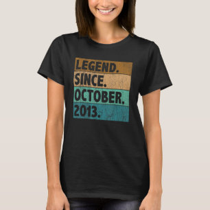 Camiseta Leyenda de 9 años desde octubre de 2013 Noveno cum