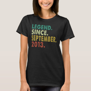 Camiseta Leyenda de 9 años desde septiembre de 2013 Noveno