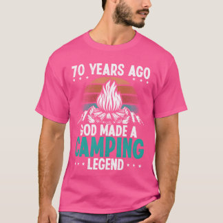 Camiseta Leyenda de acampada de 70 años Scout 70Cumpleaños