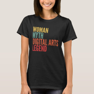 Camiseta Leyenda de arte digital de la mujer mito
