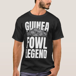 Camiseta leyenda de aves de guinea pollos