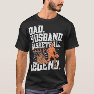 Camiseta Leyenda de baloncesto de papá esposo T-S