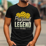 Camiseta Leyenda De Baloncesto En El Jugador De Pickleball<br><div class="desc">Anuncie sus habilidades de avance en la cancha de Pickleball con esta divertida leyenda de Pickleball en la camiseta.</div>