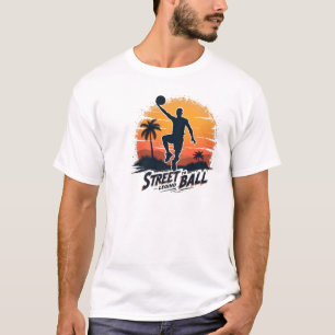 Camiseta Leyenda de bolas callejeras Baloncesto Sunset T-