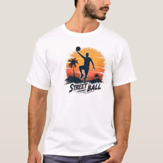 Camiseta Leyenda de bolas callejeras | Baloncesto Sunset T-